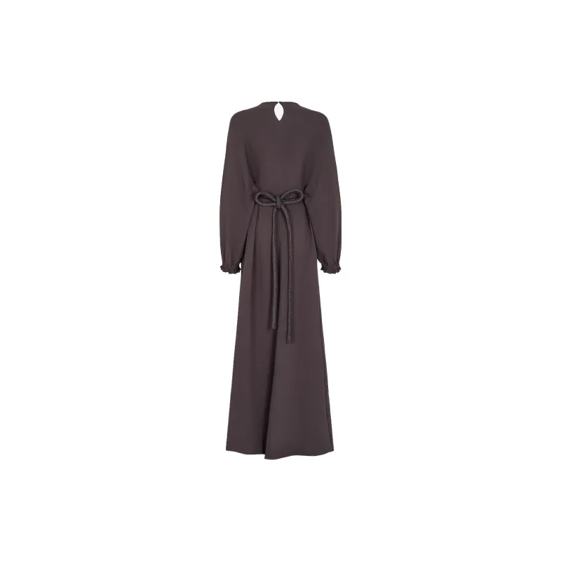 FENDI FW23 Long-Sleeved Dresses Women's Brown-1