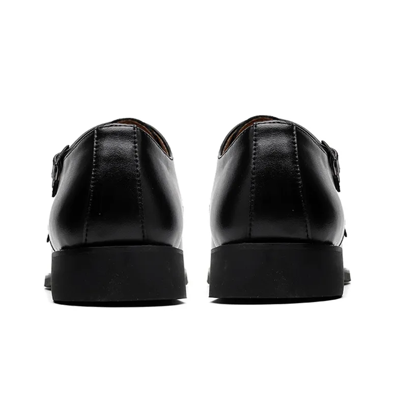 YEDANI Dress Shoes Men Low Top Black/Brown-2