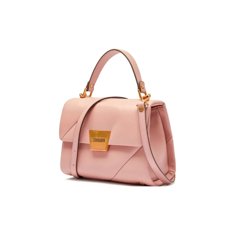 Staccato Sheepskin Crossbody Bag Trumpets Women's Sunset Pink/Cream White/Ethereal Glow Black-6