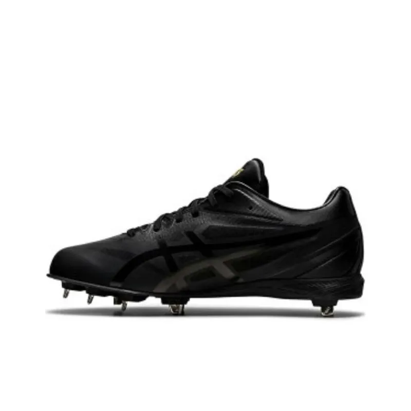 Asics Goldstage Cushioned Slip Resistant Low Top Running Shoes Unisex Black-0