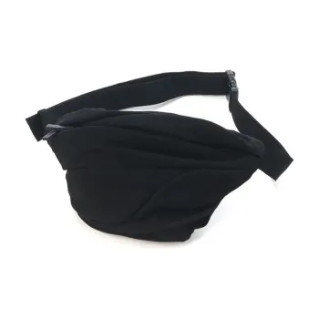 Yohji Yamamoto Wool Gabardine Shoulder Bag Crossbody Bag Unisex Black
