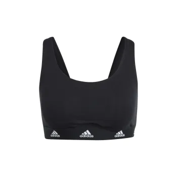 Adidas ACTIVE COMFORT COTTON SCOOP BRALETTE UNDERWEAR Bra Women's Black