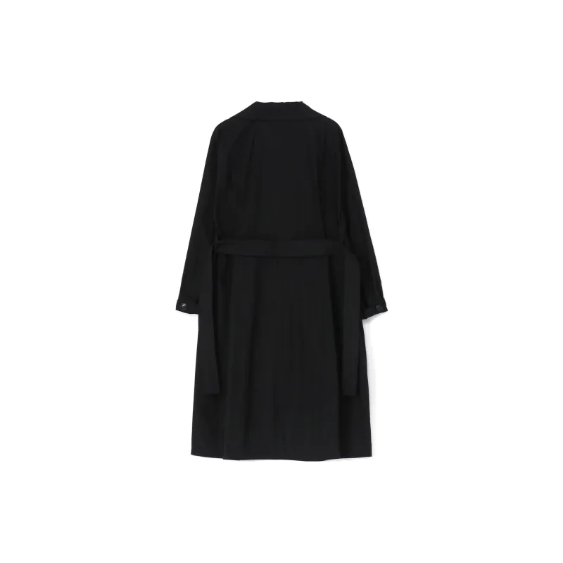 Yohji Yamamoto Belted Cotton Trench Coat-1
