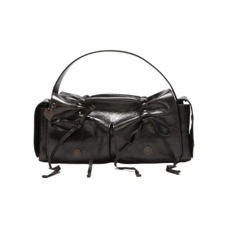Acne Studios Calfskin One Shoulder Handbag Regular Women's Dark Brown-0