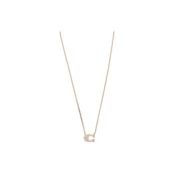 COACH Brass Necklaces Women's Rose Gold