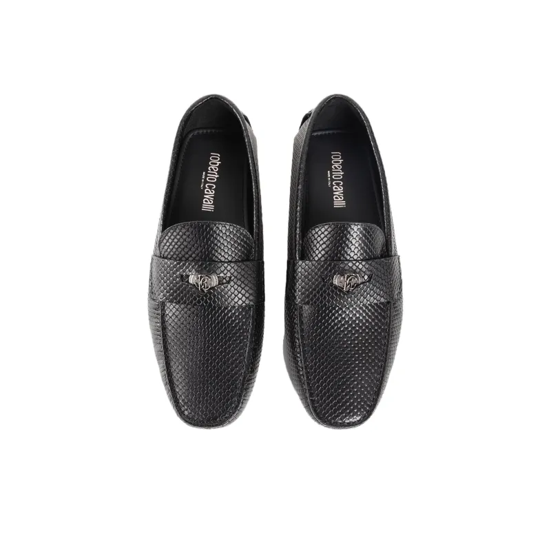 Roberto Cavalli Beanie Shoes Men's Black-4