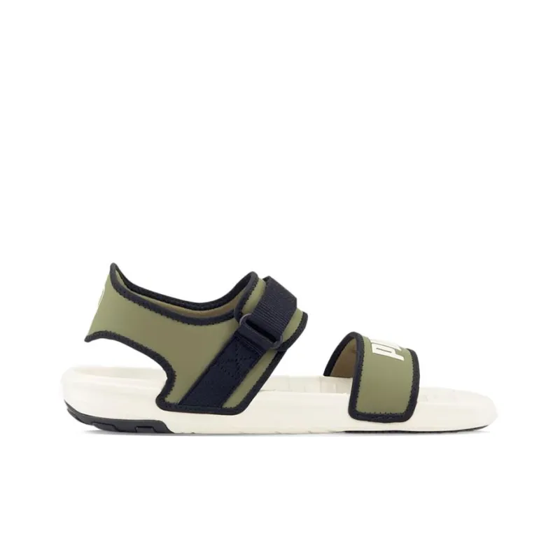 PUMA Softride Slide 'White Dark Green Moss'-1
