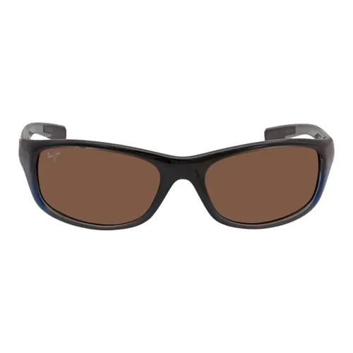 Maui Jim Plastic Irregular Shape sunglasses Kreative Unisex Black