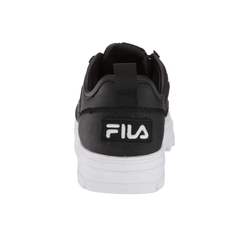 FILA Disruptor Court Durable Breathable Low Top Casual Shoes Women's Black-4
