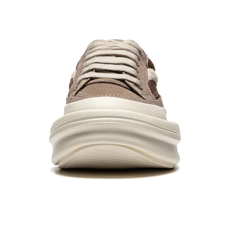 LiNing Slip Resistant Low Top Casual Shoes Unisex Brown-4