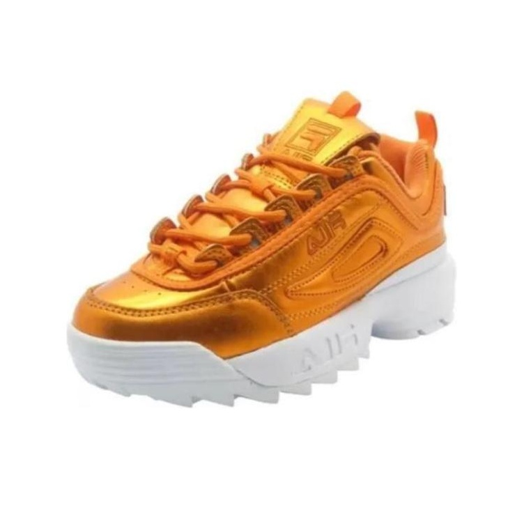 fila disruptor 2 metallic gold