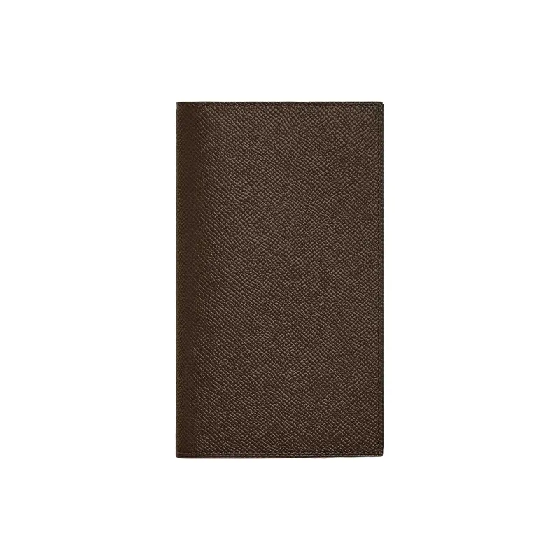 HERMES Epsom Calfskin Wallet Women's Brown-0