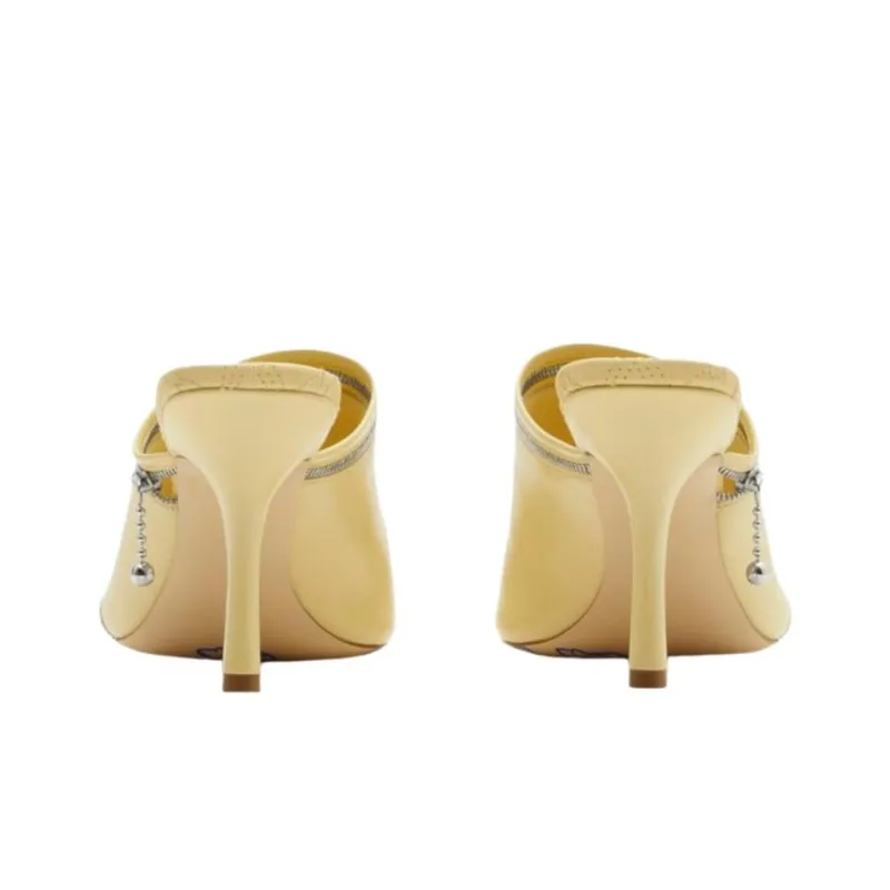 Burberry 85mm Decorative-zip Leather Sandals-3