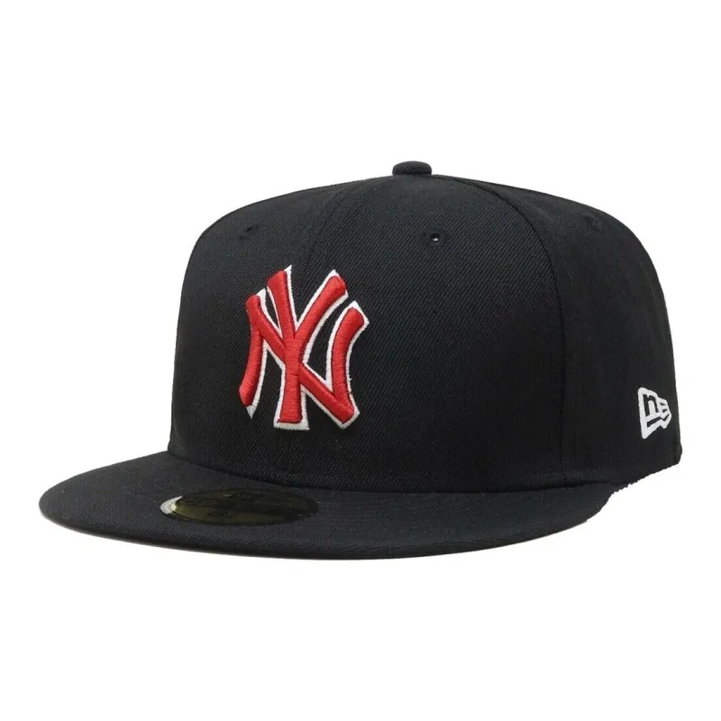 New Era Black Baseball Caps Men's-0