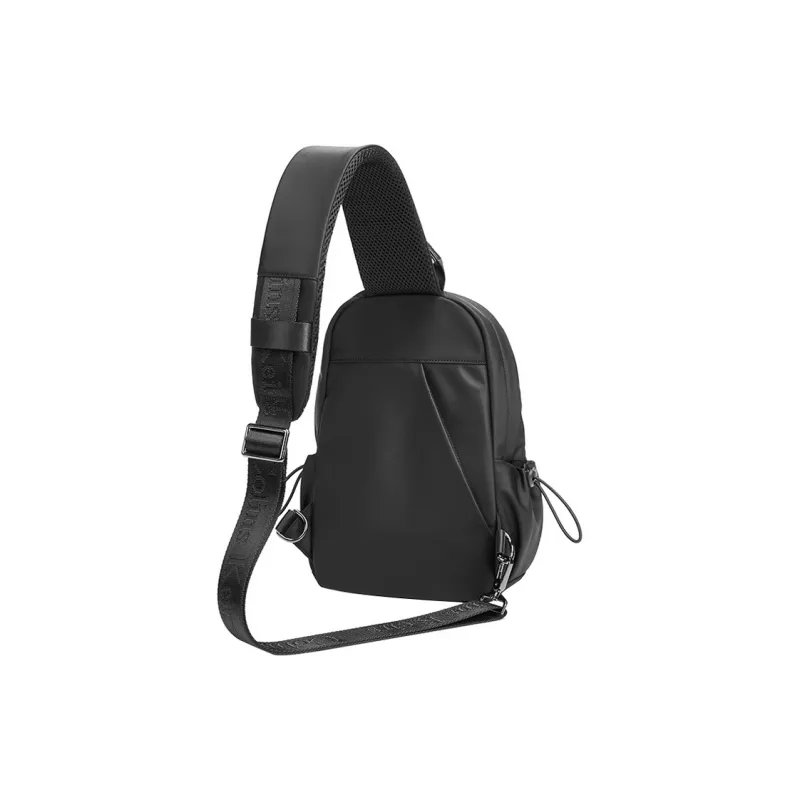 COLINS KEIRS Nylon Fabric Oxford Sling Bag Medium Size Unisex Black-3