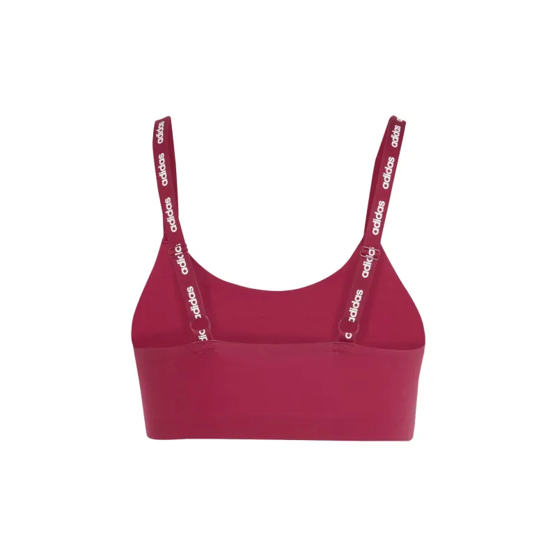 Adidas ACTIVE MICRO-FLEX SCOOP LOUNGE BRA Bra Women's Burgundy-1
