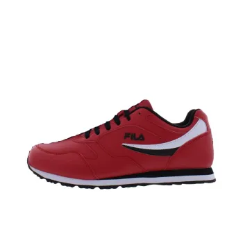 FILA Durable Breathable Low Top Running Shoes Men's Red