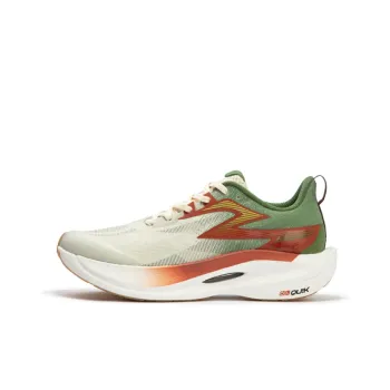 361° Fly 2ET Cushioned Slip Resistant Abrasion Resistant Breathable Low Top Marathon Running Shoes Unisex White Green