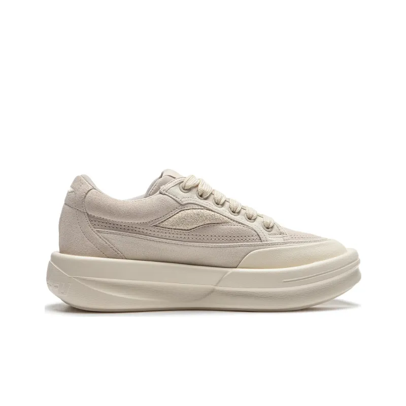 LiNing Gongfu YANG Low Top Skateboard Shoes Unisex Ecru-1