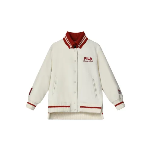 FILA Dragon Dragon Series Jackets Unisex Porcelain White