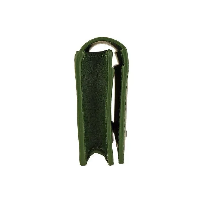 Furla Leather Business Card Holder Wallet Unisex Green-3