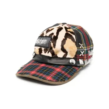 MOSCHINO Wool Cotton Polyamide Viscose Baseball Caps Men's Multicolor