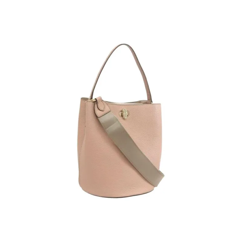 Furla Danae Leather Bucket Bag, Portable Crossbody Bag, Shoulder Bag Women's Moonstone Pink-1