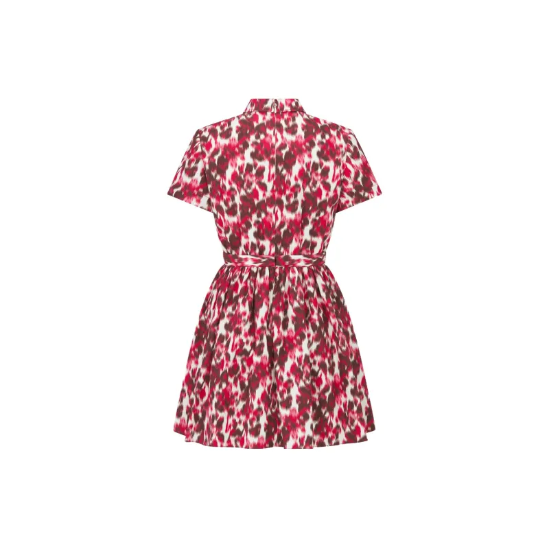 DIOR Short-Sleeved Dresses Women's Red-1