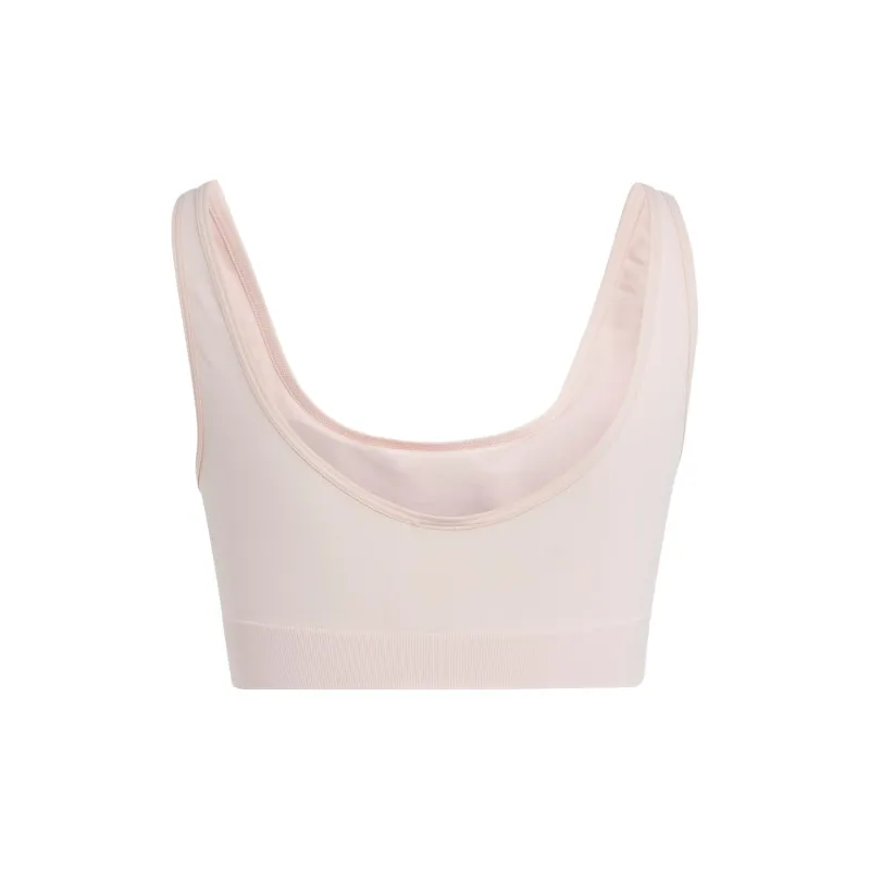 Adidas ACTIVE SEAMLESS MICRO-STRETCH SCOOP LOUNGE BRA Bra Women's Pink-1