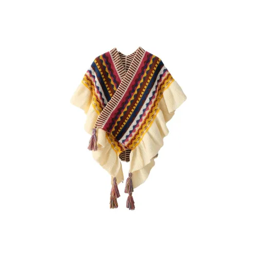 Tangram beans Shawl Unisex