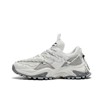 Masongarments Shark Tooth No. 2 Height Increasing Lightweight Low Top Chunky Sneakers Unisex White Gray
