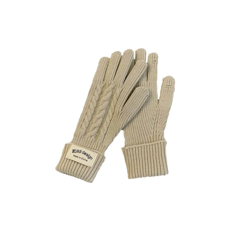 Yamaichi Maru Yarn Knit Gloves Women's-0
