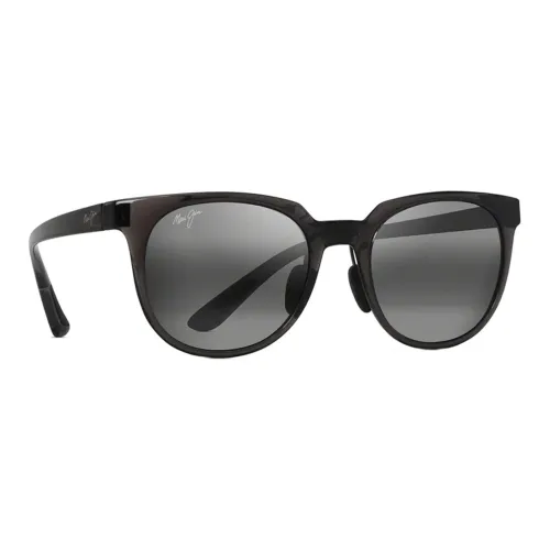 Maui Jim Acetate Oval Sunglasses Men's Black