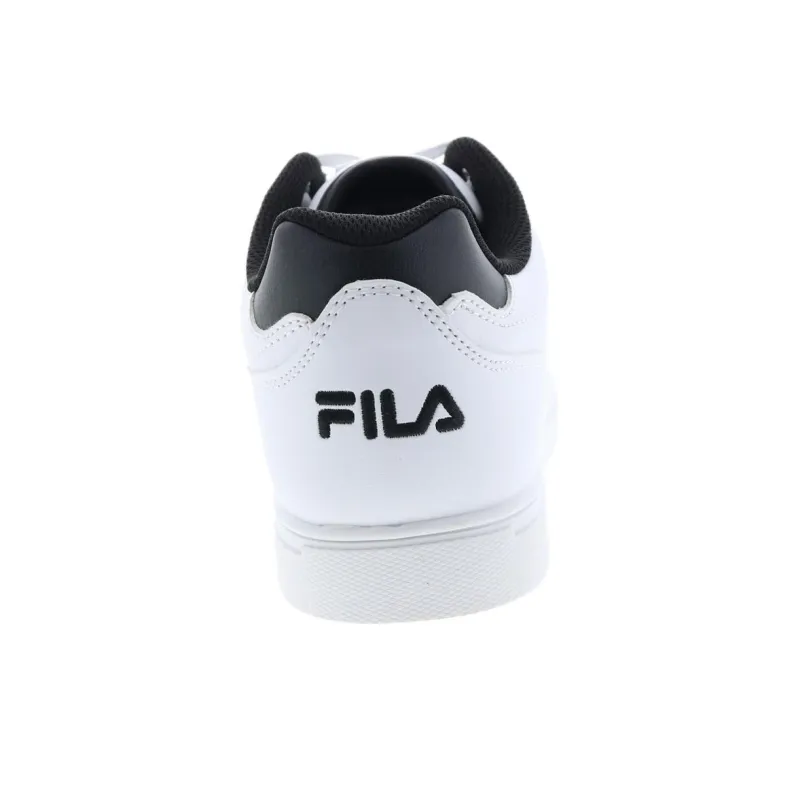 FILA Abrasion Resistant Breathable Low Top Skateboard Shoes Men's White Black-6