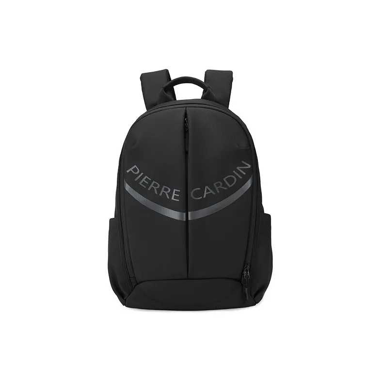 PIERRE CARDIN Fabric Laptop Bag Backpack Tubas Men's Black-0