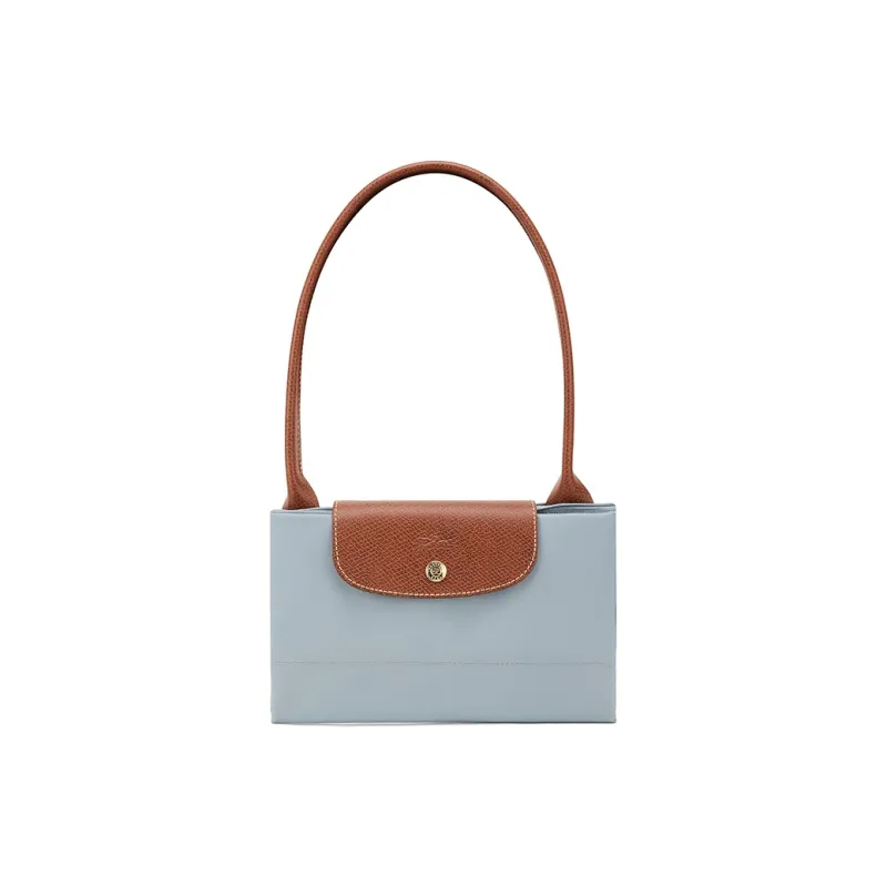 LONGCHAMP Le Pliage Recycled Canvas Tote Bag, Shopping Bag, Handbag Tubas Women's Gray Blue-5