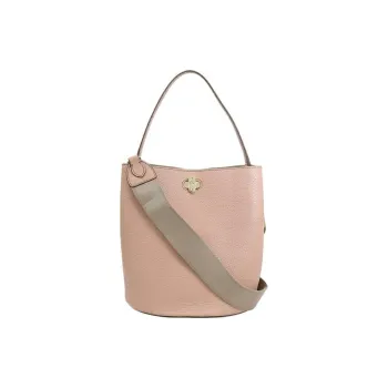 Furla Danae Leather Bucket Bag, Portable Crossbody Bag, Shoulder Bag Women's Moonstone Pink
