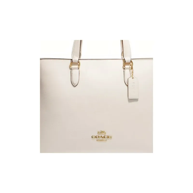 COACH Cow Leather Handbag, Shoulder Bag, Crossbody Bag Tubas Women's Chalk White-3