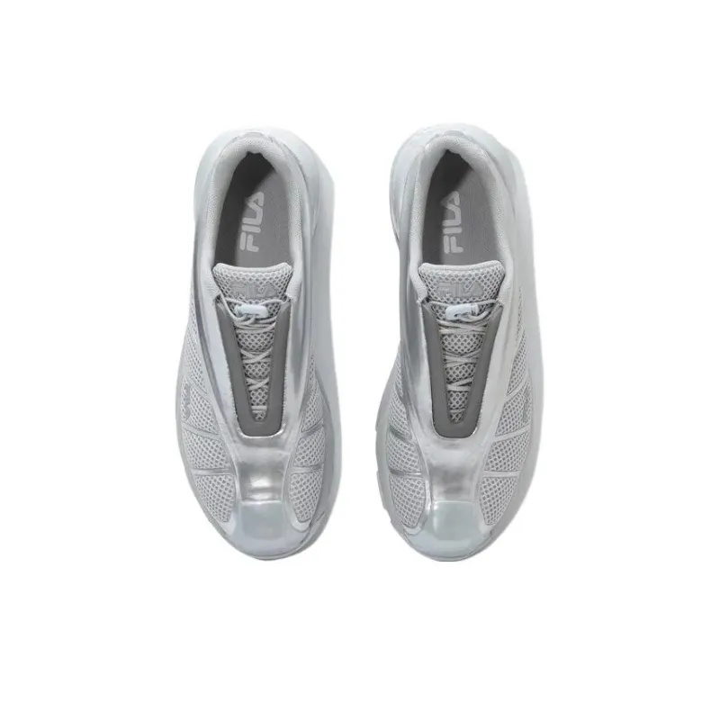 FILA Cushioning Anti Slip And Wear Resistant Low Top Training Shoes Unisex Silver-3