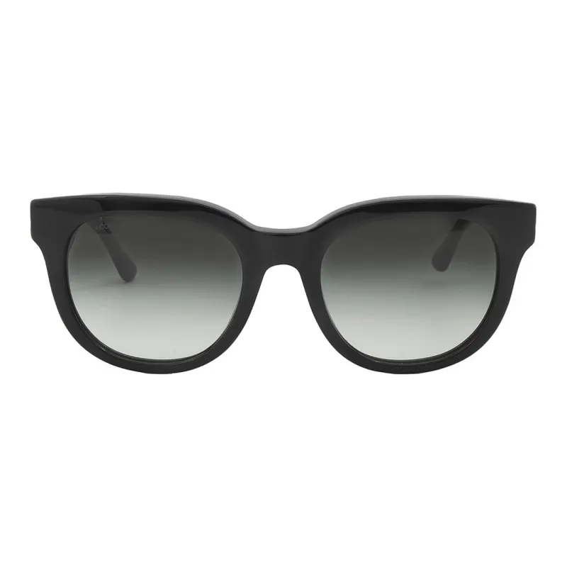 LACOSTE Plastic Oval Sunglasses Women's Black-1