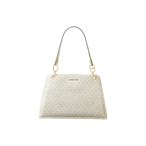 MICHAEL KORS Canvas Handbag, Shoulder Bag Women's Vanilla White