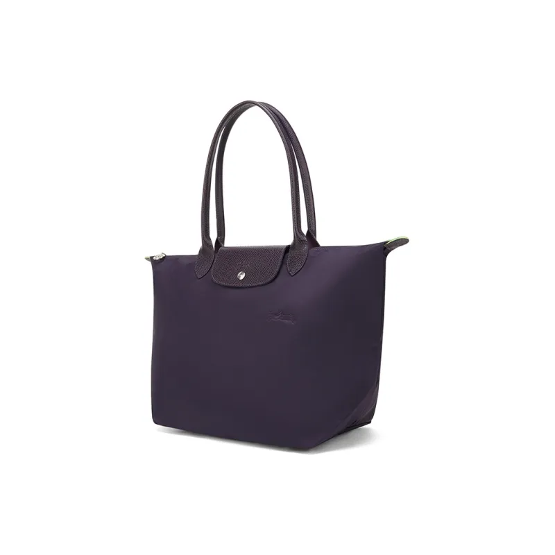 LONGCHAMP Le Pliage Green Recycled Polyamide Canvas Tote Bag Shopping Bag Handbag Medium Size Women's Overturned Basin-1