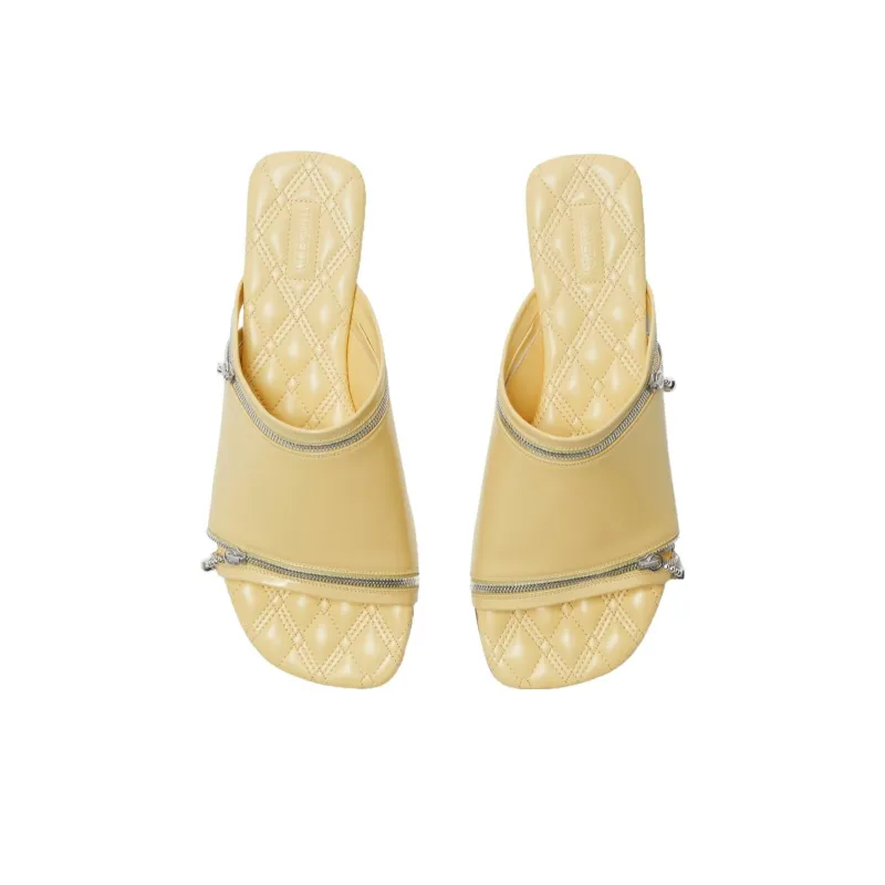 Burberry Slip Resistant Slide Slippers Women's Yellow Narcissus-2