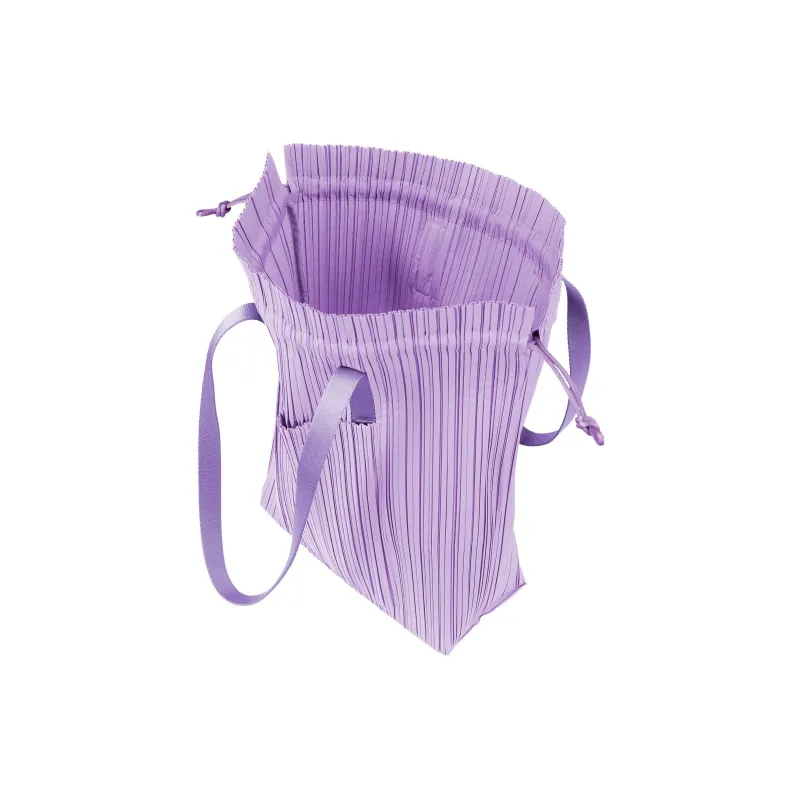 ISSEY MIYAKE Polyester Tote Bag, Shopping Bag, Handbag Women's Light Purple-3