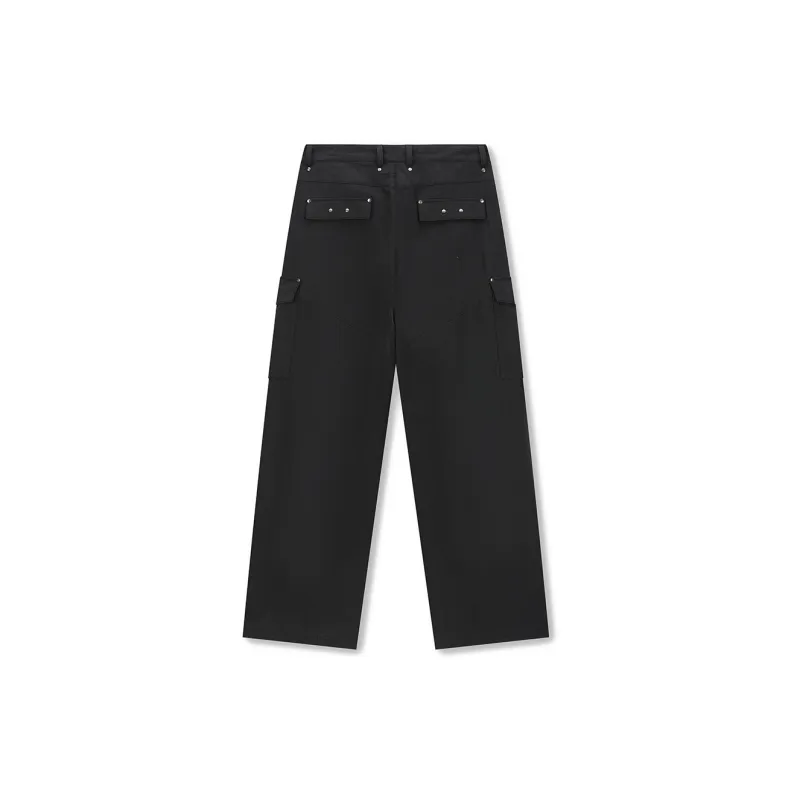 DICETINY Cargo Pants Unisex Charcoal Black-1