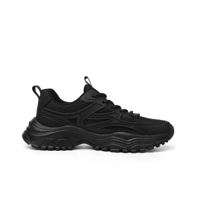 JEEP SPIRIT Chunky Sneakers Men Low Top Black-1