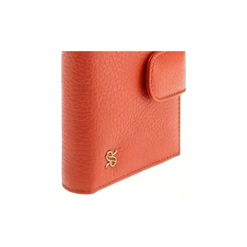RAPPORT Genuine Leather Coin Purse Women's Orange-3