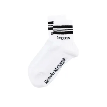 Alexander McQueen Logo Intarsia Knit Socks