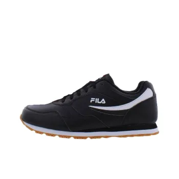 FILA Classico 18 Durable Breathable Low Top Running Shoes Men's Black White