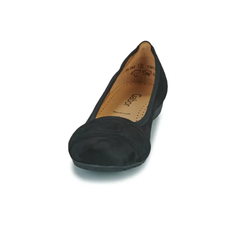 Gabor Casual Single Shoes 1cm Women's Black-3